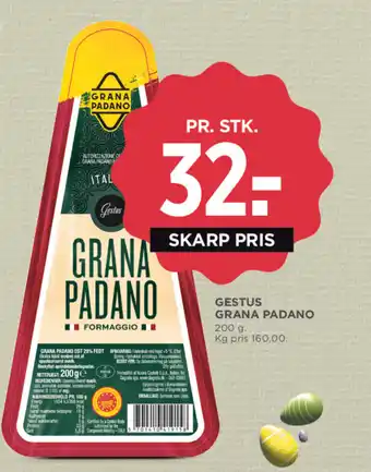 MENY Gestus Grana padano tilbud