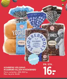 MENY Kohberg velsmag rugbrød eller hvedebrød tilbud