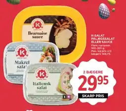 MENY K-SALAT Pålægssalat eller sauce tilbud