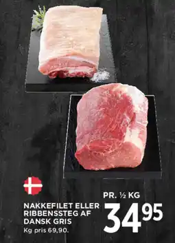 MENY Nakkefilet eller ribbenssteg af dansk gris tilbud