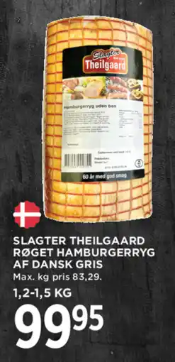 MENY Slagter Theilgaard røget hamburgerryg af dansk gris tilbud