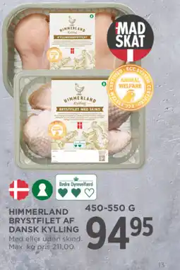 MENY Himmerland brystfilet af dansk kylling tilbud