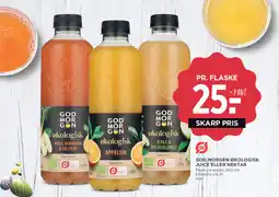 MENY GOD MORGEN Økologisk juice eller nektar tilbud