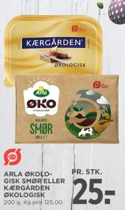 MENY ARLA Økologisk smør eller Kærgården økologisk tilbud