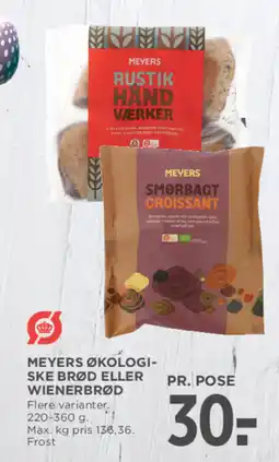 MENY Meyers økologiske brød eller wienerbrød tilbud