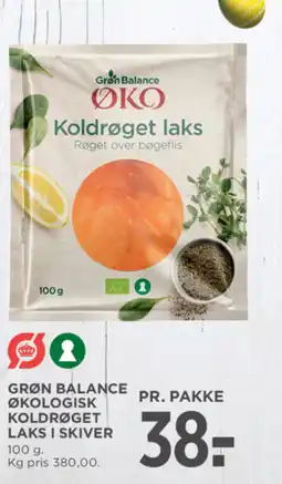MENY GRØN BALANCE Økologisk koldrøget laks i skiver tilbud