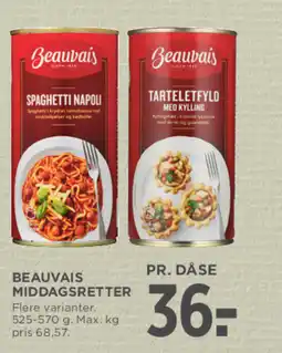 MENY Beauvais middagsretter tilbud