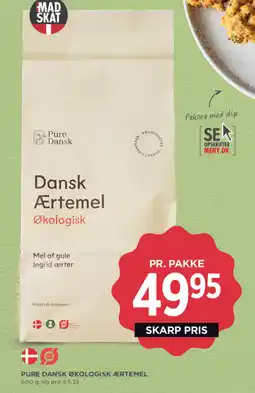 MENY Pure Dansk økologisk ærtemel tilbud