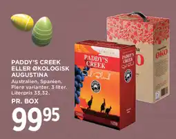 MENY Paddy's Creek eller økologisk augustina tilbud