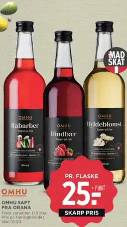 MENY OMHU Saft fra orana tilbud