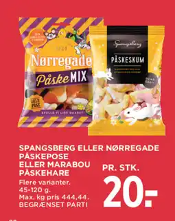 MENY Spangsberg eller nørregade påskepose eller Marabou påskehare tilbud