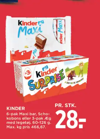 MENY KINDER tilbud
