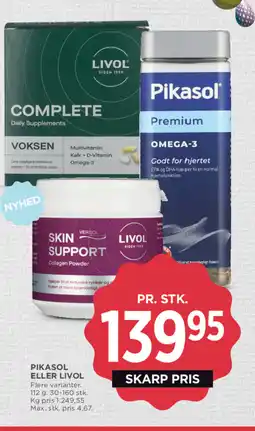 MENY Pikasol eller Livol tilbud