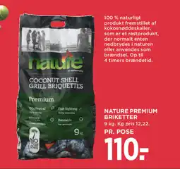 MENY Nature Premium briketter tilbud
