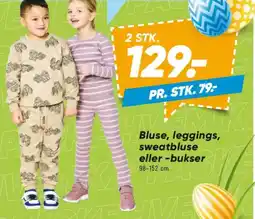 Bilka Bluse, leggings, sweatbluse eller-bukser tilbud