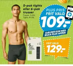 Bilka 5-pak tights eller 6-pak trusser tilbud