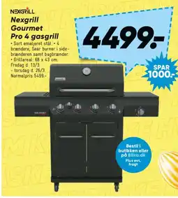 Bilka Nexgrill Gourmet Pro 4 gasgrill tilbud