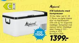Bilka K18 køleboks med kompressor tilbud
