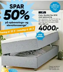 Bilka F.eks. Nordisk Fjer B110 med opbevaring tilbud