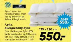 Bilka F.eks. allergivenlig dyne tilbud