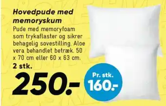 Bilka Hovedpude med memoryskum tilbud