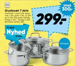 Bilka Grydesæt 7 dele tilbud