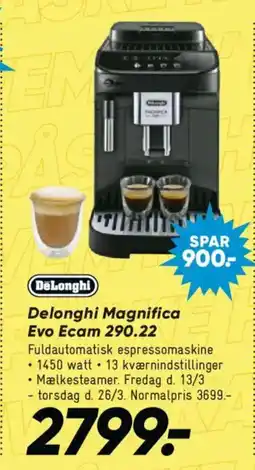 Bilka Delonghi Magnifica Evo Ecam 290.22 tilbud