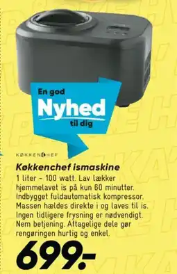 Bilka Køkkenchef ismaskine tilbud