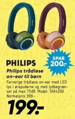 Bilka PHILIPS trådløse Don-ear til børn tilbud