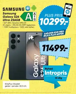 Bilka Samsung Galaxy S26 Ultra 256GB tilbud