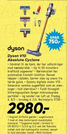 Bilka Dyson V10 Absolute Cyclone tilbud