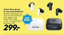 Bilka Anker Soundcore in-ear høretelefoner tilbud
