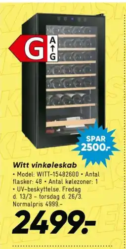Bilka Witt vinkøleskab tilbud