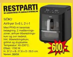 Harald Nyborg Airfryer 5+6 L 2-i-1 tilbud