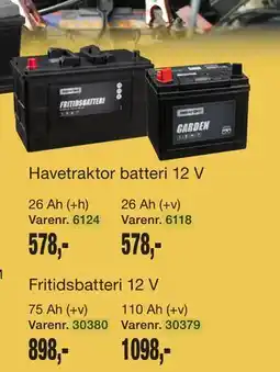 Harald Nyborg Havetraktor batteri 12 V tilbud