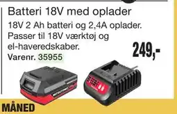 Harald Nyborg Batteri 18V med oplader tilbud