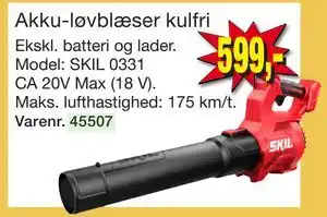 Harald Nyborg Akku-løvblæser kulfri tilbud