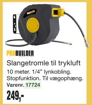 Harald Nyborg Slangetromle til trykluft tilbud