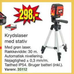 Harald Nyborg Krydslaser med stativ tilbud