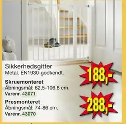 Harald Nyborg Sikkerhedsgitter tilbud