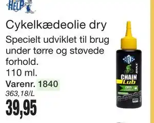 Harald Nyborg Cykelkædeolie dry tilbud