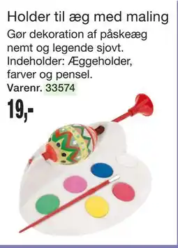 Harald Nyborg Holder til æg med maling tilbud