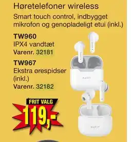 Harald Nyborg Høretelefoner wireless tilbud