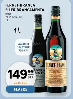 Scandinavian Park FERNET-BRANCA ELLER BRANCAMENTA tilbud