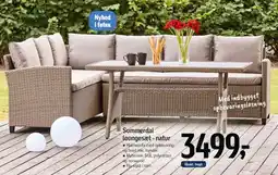 Føtex Sommerdal loungesæt - natur tilbud