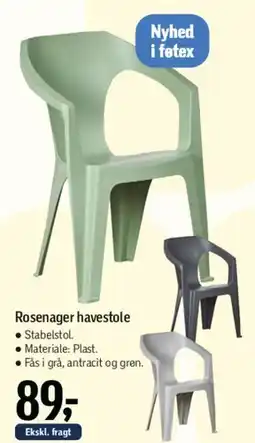 Føtex Rosenager havestole tilbud