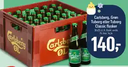 Føtex Carlsberg / Grøn Tuborg / Tuborg Classic flasker (kasse) tilbud