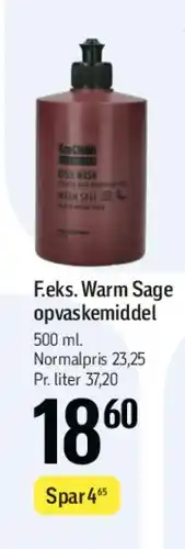 Føtex Warm Sage opvaskemiddel tilbud