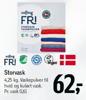 Føtex Storvask (vaskepulver) tilbud