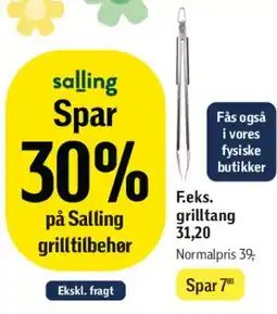 Føtex Grilltang (eksempel, grilltilbehør) tilbud